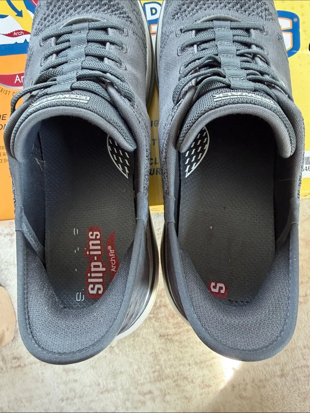 Skechers GOwalk Arch Fit 2.0 Men's Dark Gray Slip-In Athletic Shoes